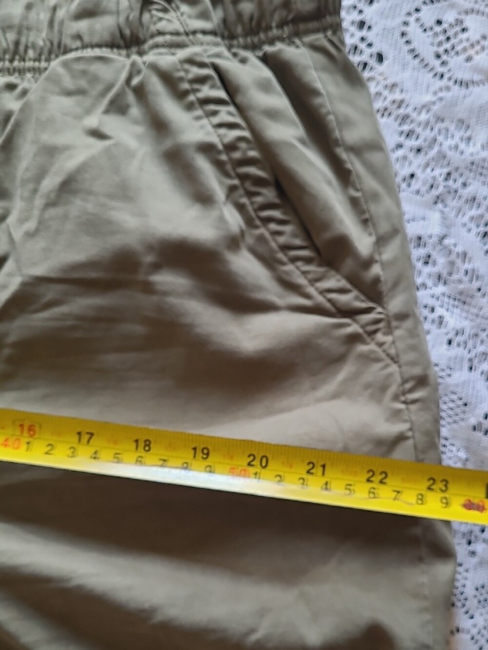 American Eagle Outfitters Olive Wide-Leg Drawstring Pants SZ M - Picture 13 of 15